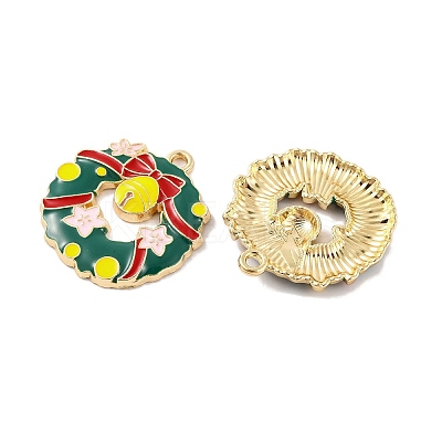 Christmas Theme Rack Plating Alloy Pendants LS-FIND-M020-04G-04-1
