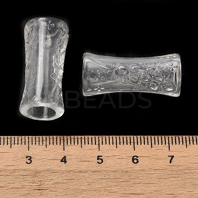 Transparent Acrylic European Beads TACR-G048-08-1