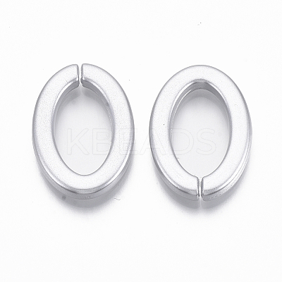 Spray Painted CCB Plastic Linking Rings CCB-R104-23-03-1