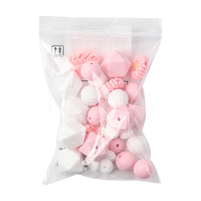 30Pcs Food Grade Eco-Friendly Silicone Beads SIL-FS0001-26B-1
