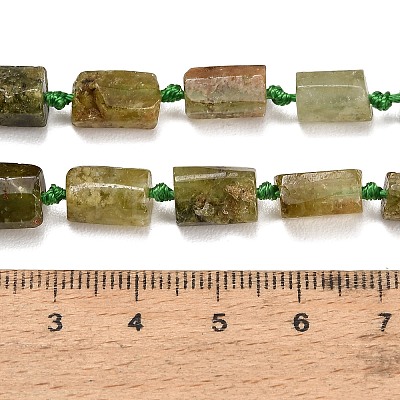 Natural Green Garnet Beads Strands GG-CBAA9B4-I01-1