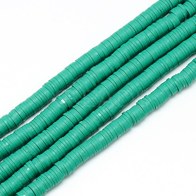 Handmade Polymer Clay Bead Strands X-CLAY-T002-4mm-08-1