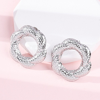304 Stainless Steel Stud Earrings for Women LS-EJEW-K306-05P-1
