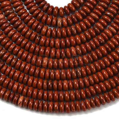 Natural Red Jasper Beads Strands G-L635-A39-4x2mm-1