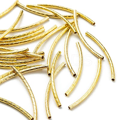 90Pcs 3 Colors Brass Tube Beads KK-YW0002-03-1