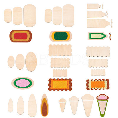 Unfinished Wood Cutouts WOOD-WH0029-18-1