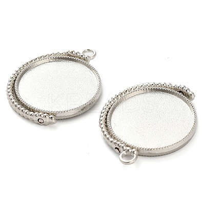 Zinc Alloy Pendant Cabochon Settings X-FIND-NH0001-13B-P-1