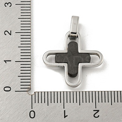 304 Stainless Steel Pendants STAS-F307-17BP-1