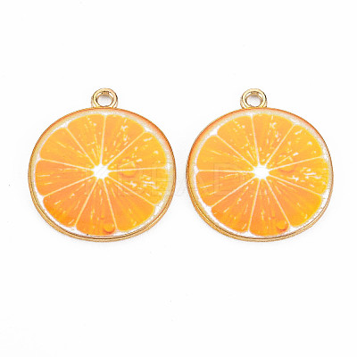 Light Gold Alloy Enamel Pendants LS-X-ENAM-S126-128-1
