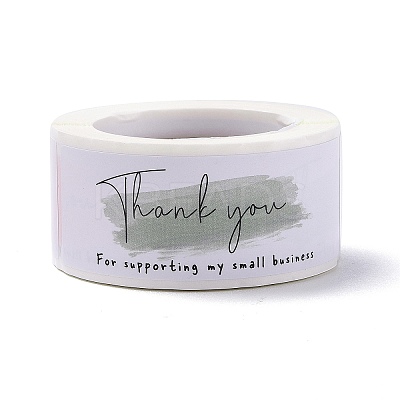 2 Rolls Self-Adhesive Paper Gift Tag Youstickers DIY-TA0013-48B-1