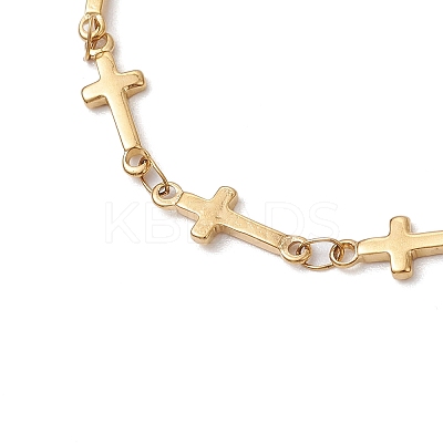 304 Stainless Steel Link Chains Bracelets for Women BJEW-JB11315-01-1