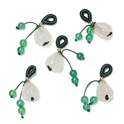 Natural Jade Bell Pepper Pendant Decorations G-G008-04G-1
