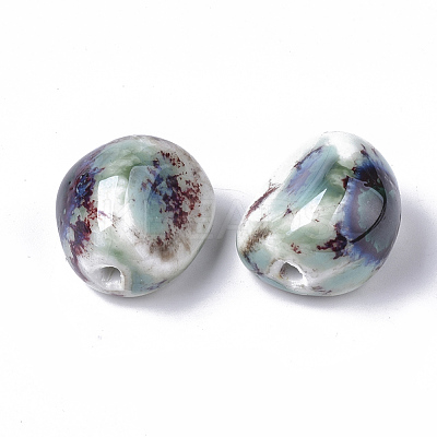 Handmade Porcelain Beads PORC-N004-28L-1