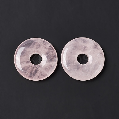 Natural Rose Quartz Pendants G-I331-01G-1