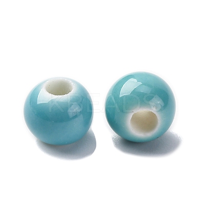 Bright Glazed Porcelain Beads PORC-D300-A30-1