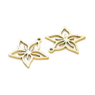 5Pcs 201 Stainless Steel Pendants STAS-M056-08G-1