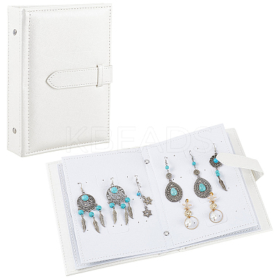 Portable PU Leather Earring Display Book EDIS-CL0001-02A-1