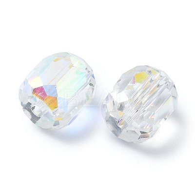 AB Color Plated Glass Beads GLAA-F108-12B-15-1