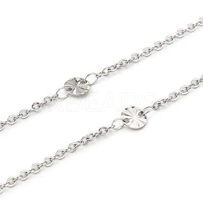 Tarnish Resistant 304 Stainless Steel Cable Chains CHS-F015-12P-1