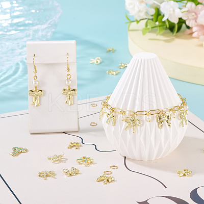 50Pcs Bowknot Alloy Pendants FIND-TA0008-62-1
