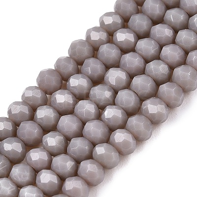 Opaque Solid Color Imitation Jade Glass Beads Strands EGLA-A044-P3mm-D10-1