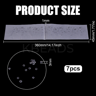 7Pcs Glass Hotfix Rhinestone DIY-FG0001-42C-1