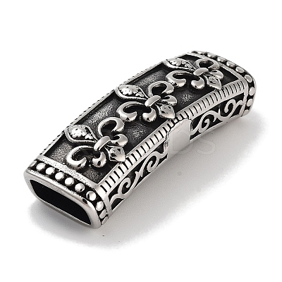 Tibetan Style 304 Stainless Steel Slide Charms/Slider Beads STAS-L274-004AS-1