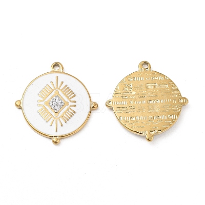 PVD Vacuum Plating 201 Stainless Steel Enamel Pendants STAS-J401-VC980-1