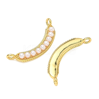 ABS Plastic Imitation Pearl Pendants KK-P348-01G-1