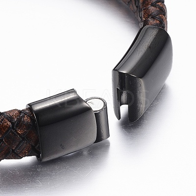 PU Leather Cord Bracelets BJEW-F288-05B-1
