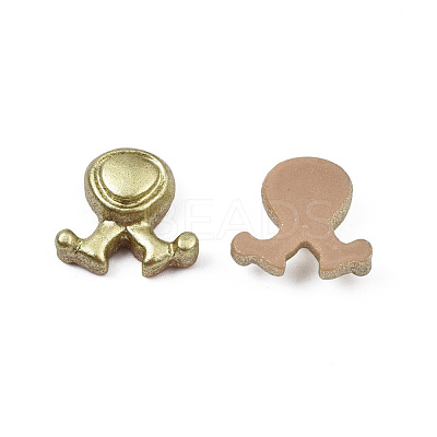 Spray Painted Opaque Resin Cabochons CRES-N027-06-1