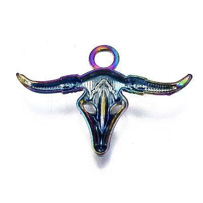 Rainbow Color Alloy Pendants PALLOY-S180-147-NR-1