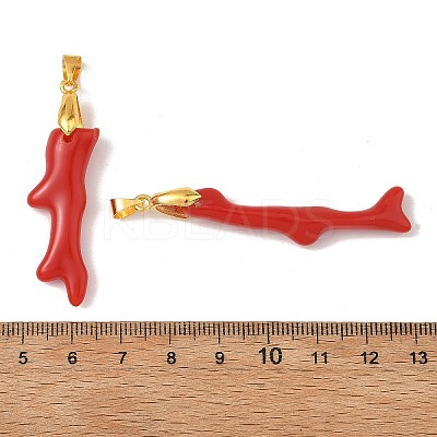 Opaque Acrylic Pendants PALLOY-JF05921-1