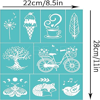 Self-Adhesive Silk Screen Printing Stencil DIY-WH0338-006-1