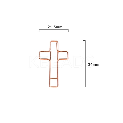 100Pcs Metal Paper Clips PW-WG33548-02-1