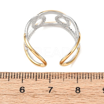 304 Stainless Steel Cuff Open Rings RJEW-P181-02D-A-1