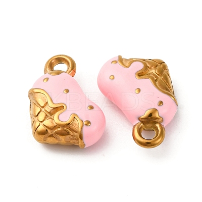 304 Stainless Steel Enamel Charms LS-STAS-Q363-12C-G-1