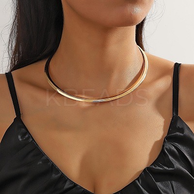 Alloy Circle Ring Choker Necklaces for Women FS-WGE9154-01-1