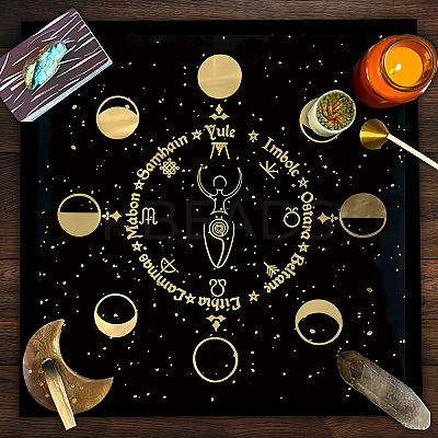 Polyester Tarot Tablecloth for Divination PW-WG61852-01-1
