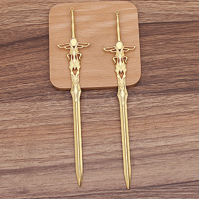 Alloy Sword Hair Sticks OHAR-PW0006-17B-1
