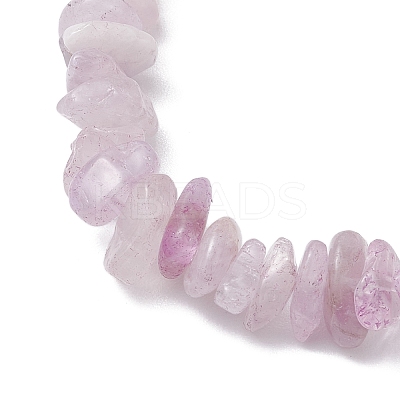 Natural Amethyst Chips Beaded Stretch Bracelets BJEW-TA00494-04-1