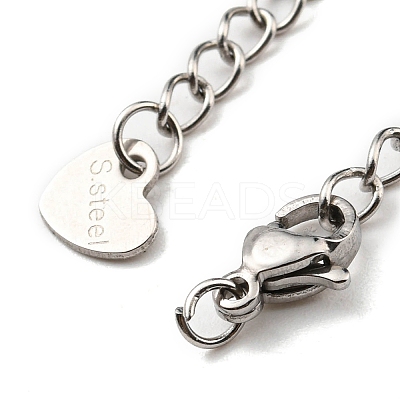 Tarnish Resistant 304 Stainless Steel Curb Chain Extender X-STAS-G310-06P-1