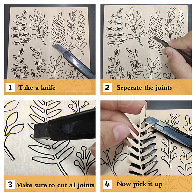Wood Shaving Boards DIY-WH0548-008-1