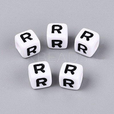Opaque Acrylic Beads SACR-N020-04A-R-1