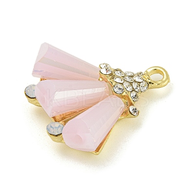 Rack Plating Alloy Glass Pendants FIND-M033-09A-01-1
