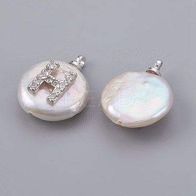 Natural Cultured Freshwater Pearl Pendants PEAR-F008-30P-H-1