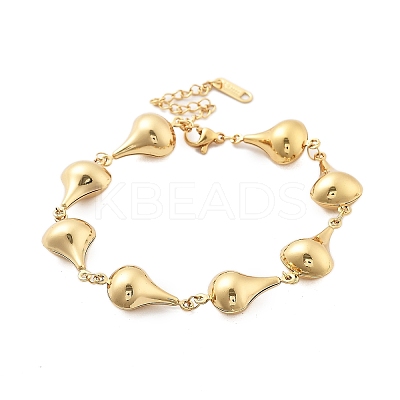 304 Stainless Steel Link Chain Bracelets for Women BJEW-U021-08G-02-1