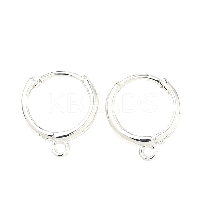 Brass Hoop Earring Findings LS-KK-G557-11S-1