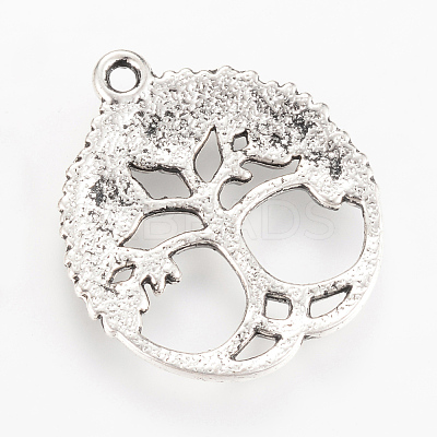 Tibetan Style Alloy Pendants TIBEP-Q064-35AS-NR-1