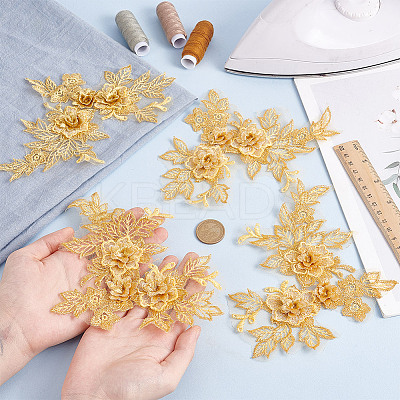 Polyester Embroidery Sew on Appliques PATC-WH0008-102A-1